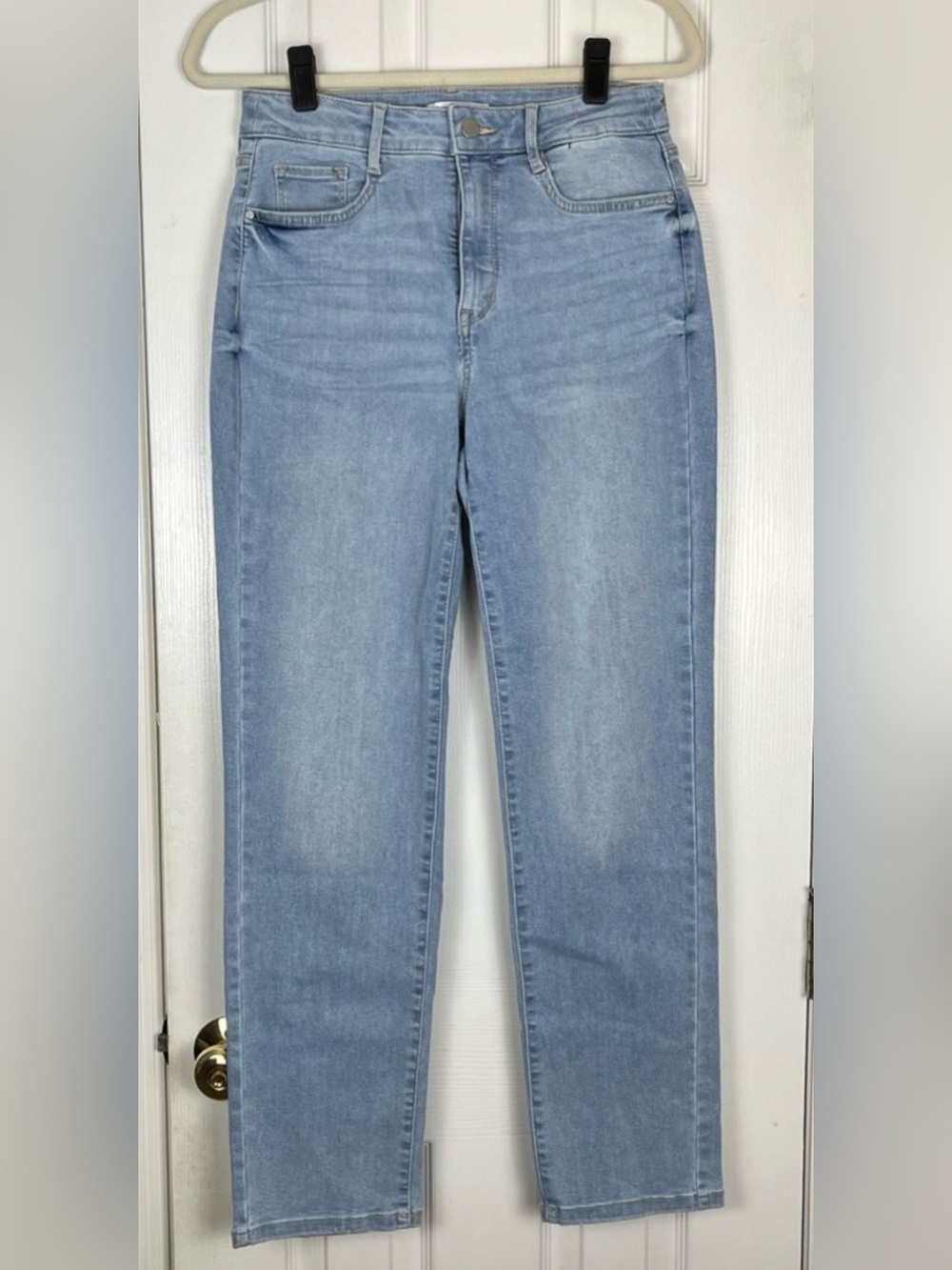 Nine West Light Blue Curvy Slim Straight Jeans